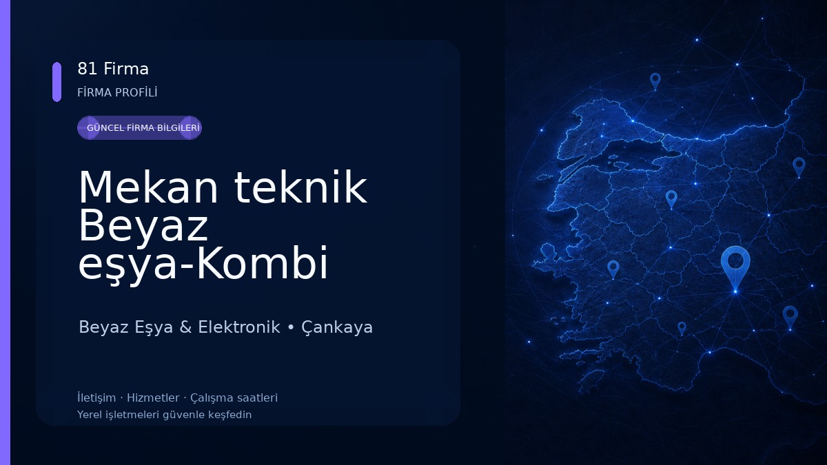 Mekan teknik Beyaz eşya-Kombi servisi