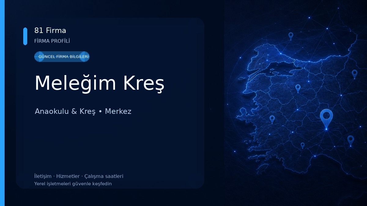 Meleğim Kreş Anaokulu & Kreş
