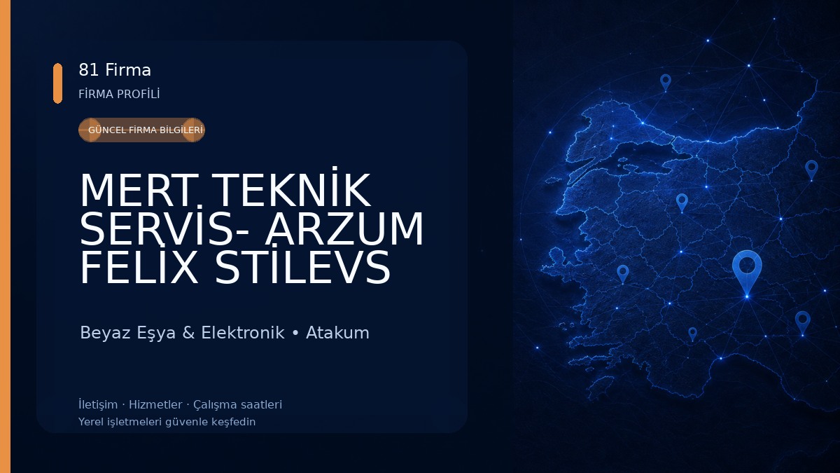 MERT TEKNİK SERVİS- ARZUM FELİX STİLEVS GOLDMASTER FANTOM KING YETKİLİ SERVİSİ Beyaz Eşya & Elektronik