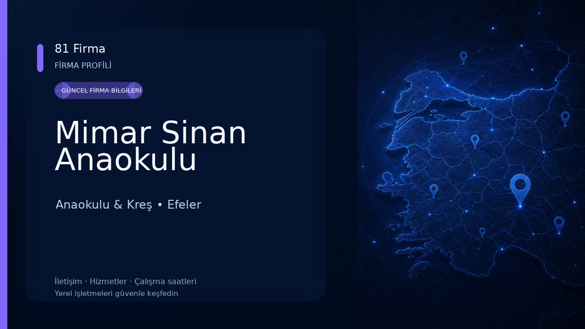 Mimar Sinan Anaokulu Anaokulu & Kreş