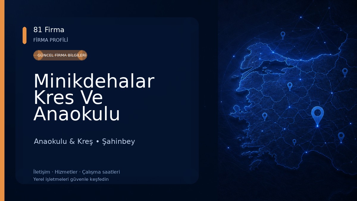 Minikdehalar Kres Ve Anaokulu Gazıantep Anaokulu & Kreş