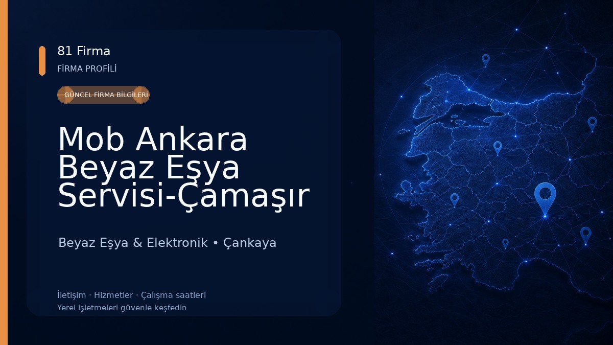 Mob Ankara Beyaz Eşya Servisi-Çamaşır Makinesi-Bulaşık Makinesi-Buzdolabı Tamircisi-Fırın Tamircisi Beyaz Eşya & Elektronik