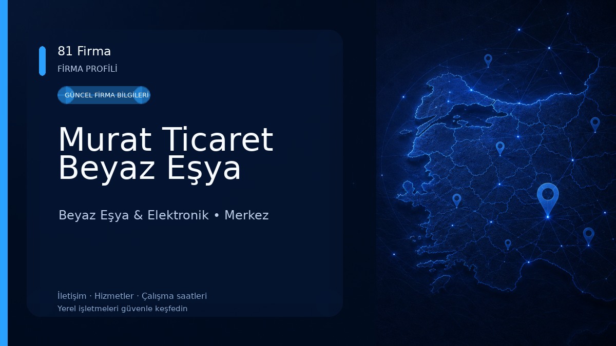 Murat Ticaret Beyaz Eşya Beyaz Eşya & Elektronik