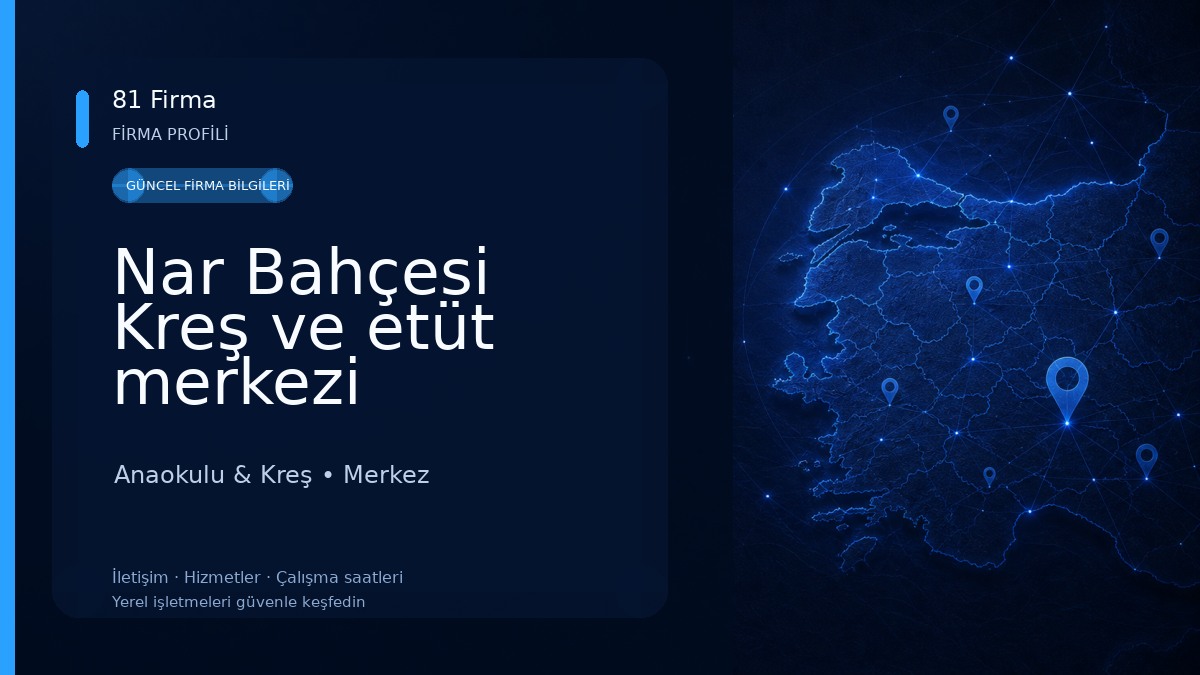 Nar Bahçesi Kreş ve etüt merkezi