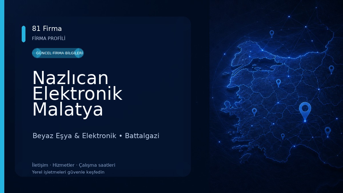 Nazlıcan Elektronik Malatya Televizyon Tamir Beyaz Eşya & Elektronik