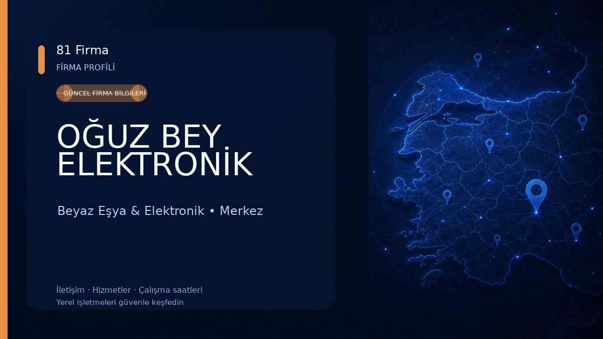 OĞUZ BEY ELEKTRONİK Beyaz Eşya & Elektronik