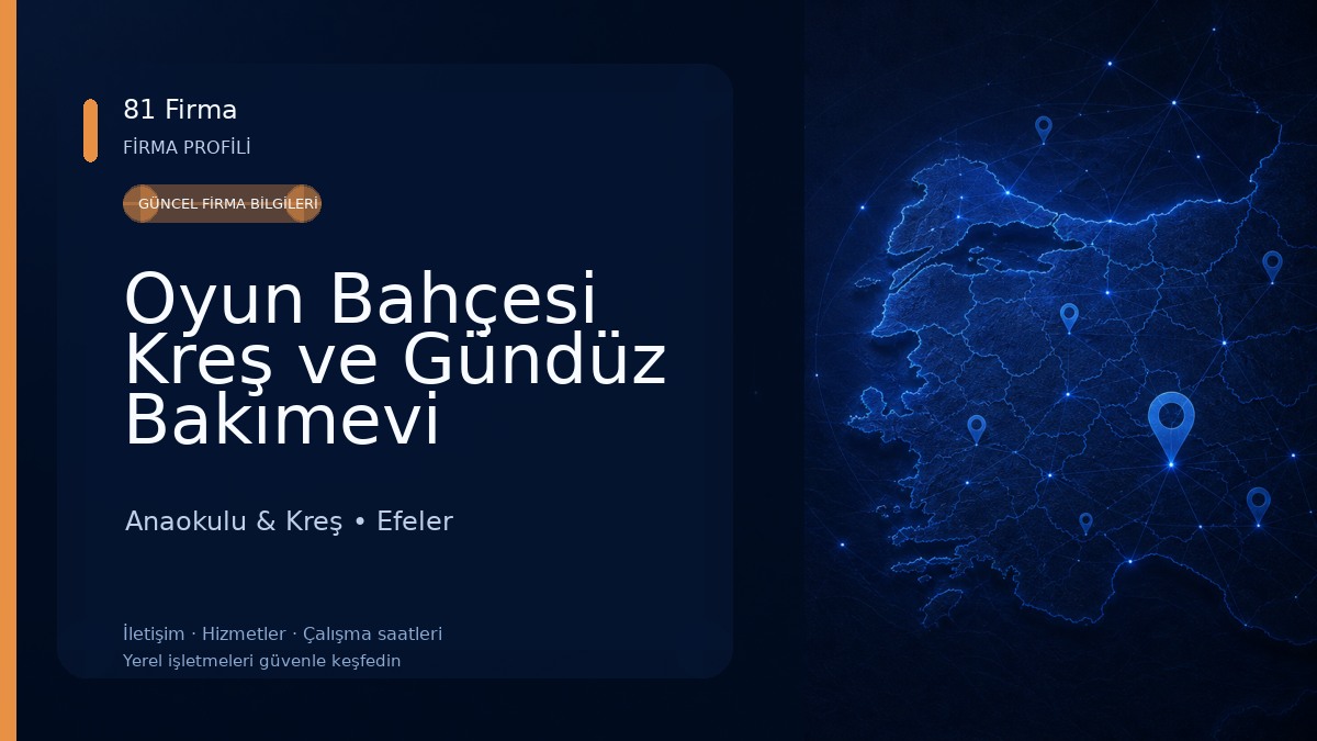 Oyun Bahçesi Kreş ve Gündüz Bakımevi
