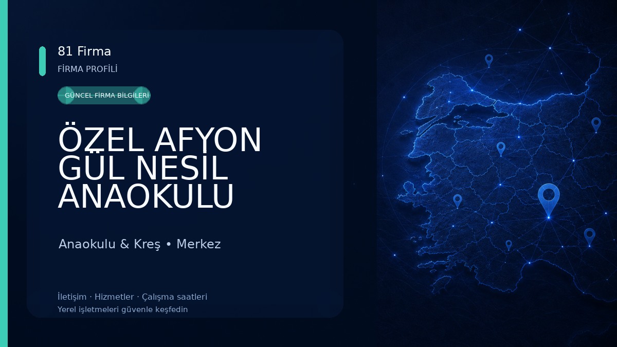 ÖZEL AFYON GÜL NESİL ANAOKULU Anaokulu & Kreş