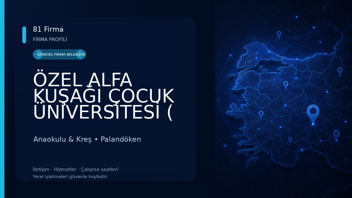 ÖZEL ALFA KUŞAĞI ÇOCUK ÜNİVERSİTESİ ( ANAOKULU )