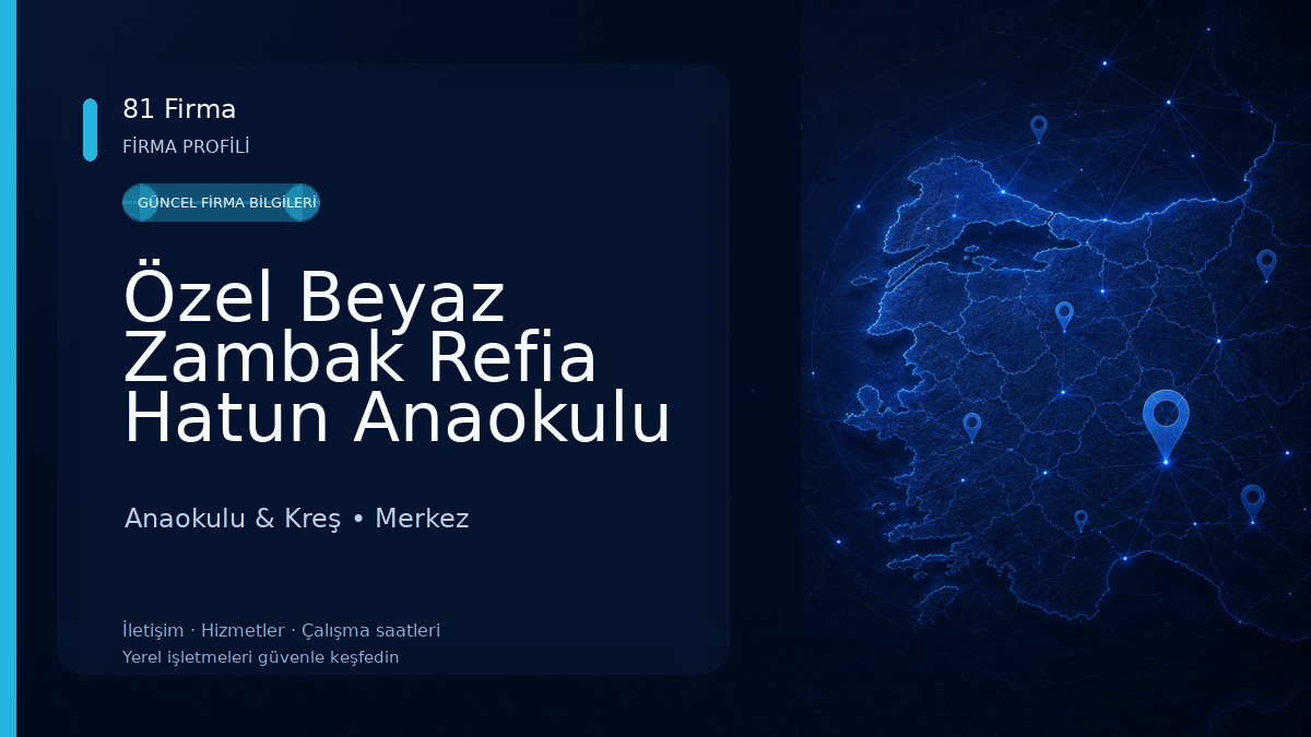 Özel Beyaz Zambak Refia Hatun Anaokulu Anaokulu & Kreş