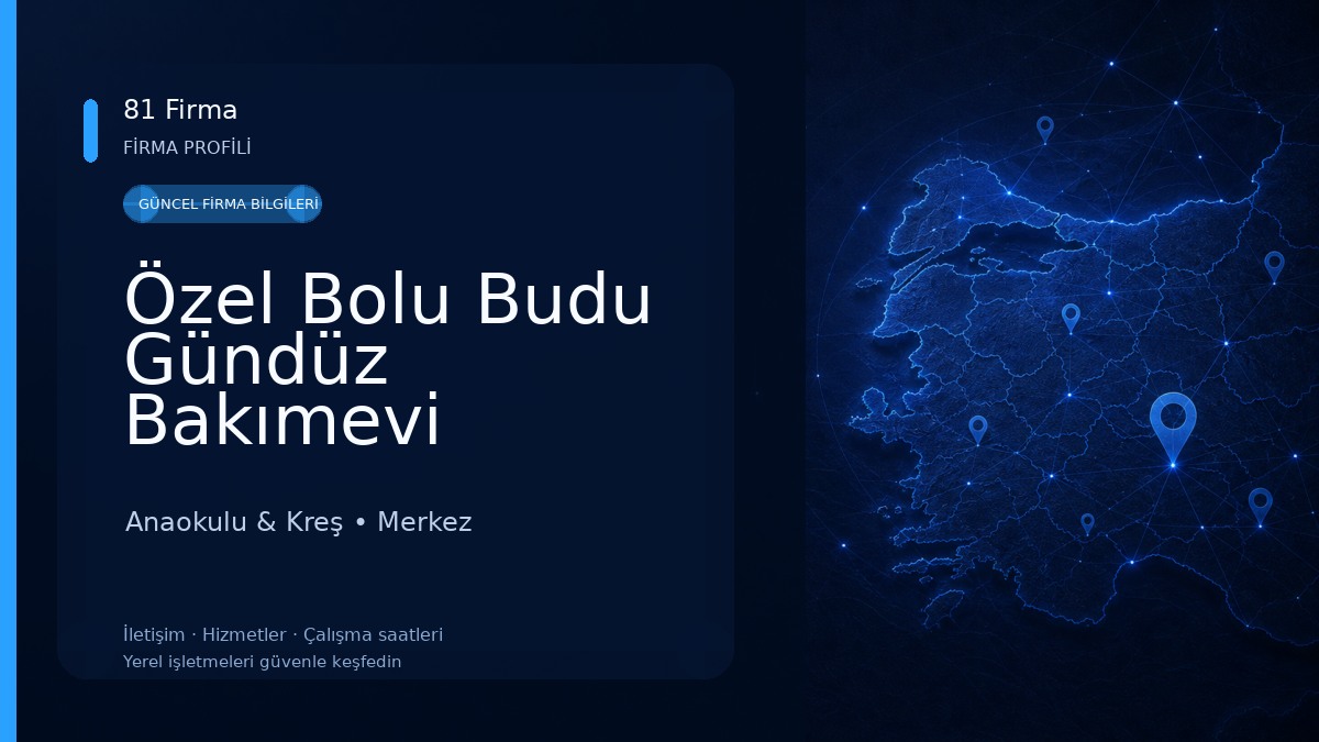 Özel Bolu Budu Gündüz Bakımevi Anaokulu & Kreş