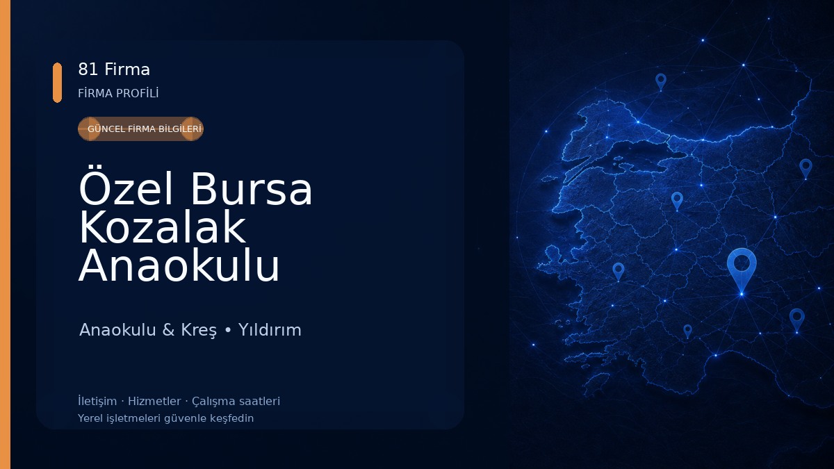Özel Bursa Kozalak Anaokulu