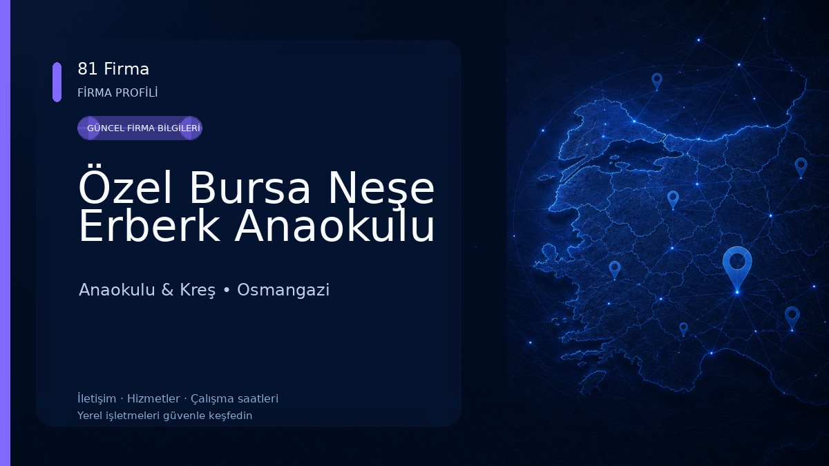 Özel Bursa Neşe Erberk Anaokulu