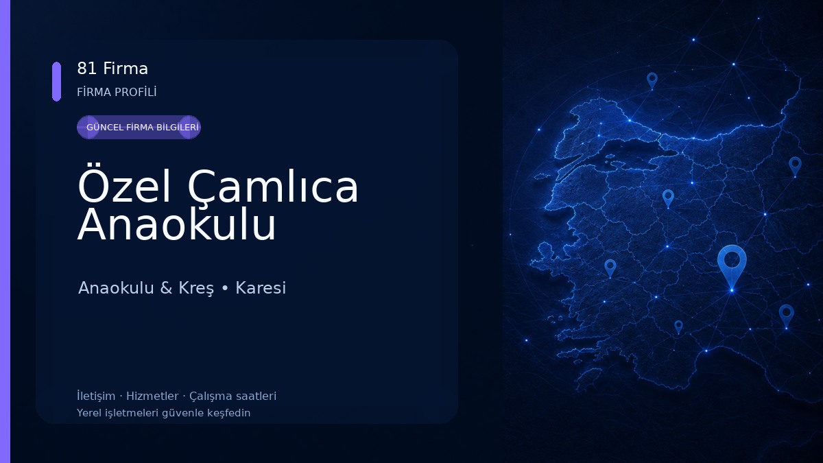 Özel Çamlıca Anaokulu Anaokulu & Kreş