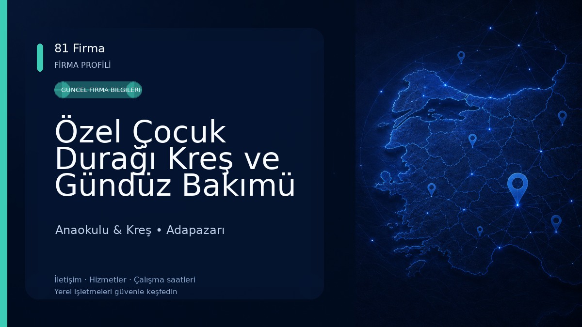 Özel Çocuk Durağı Kreş ve Gündüz Bakımü Evi