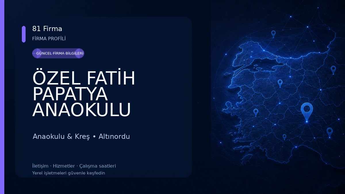 ÖZEL FATİH PAPATYA ANAOKULU Anaokulu & Kreş
