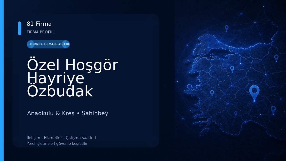 Özel Hoşgör Hayriye Özbudak Anaokulu Anaokulu & Kreş