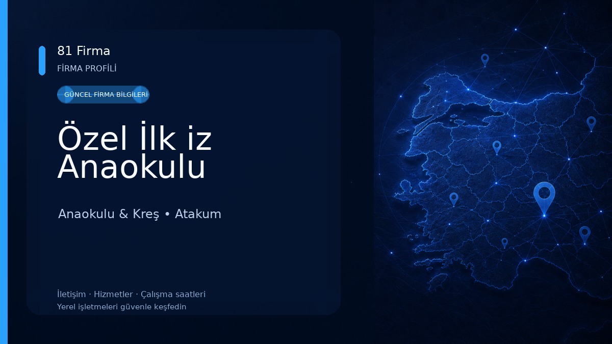 Özel İlk iz Anaokulu Anaokulu & Kreş