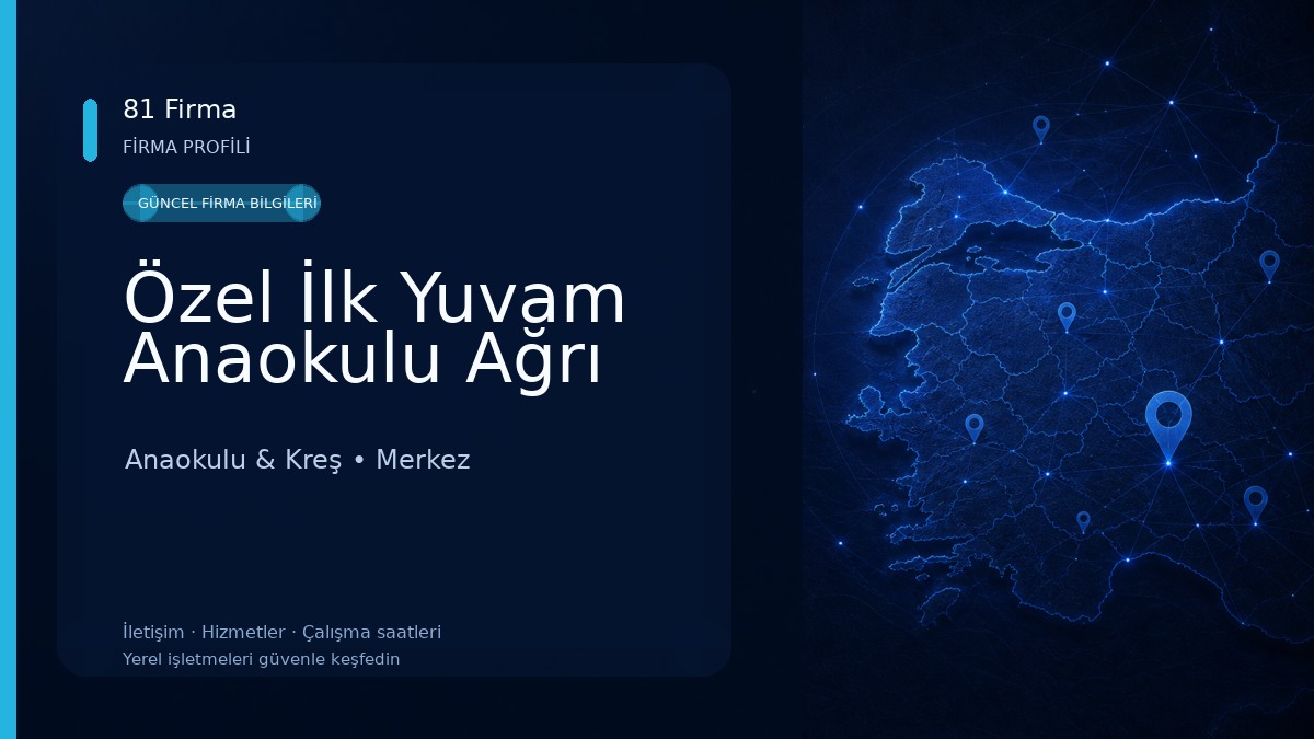 Özel İlk Yuvam Anaokulu Ağrı 