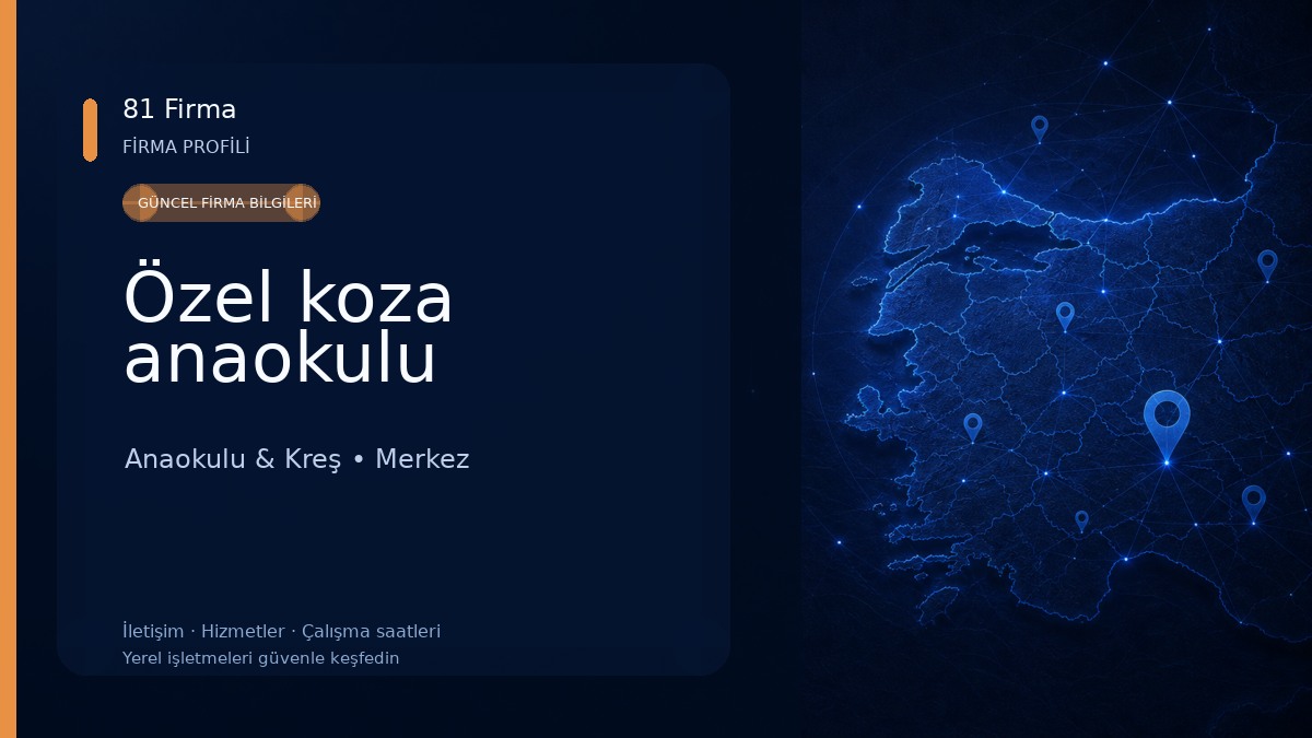 Özel koza anaokulu 