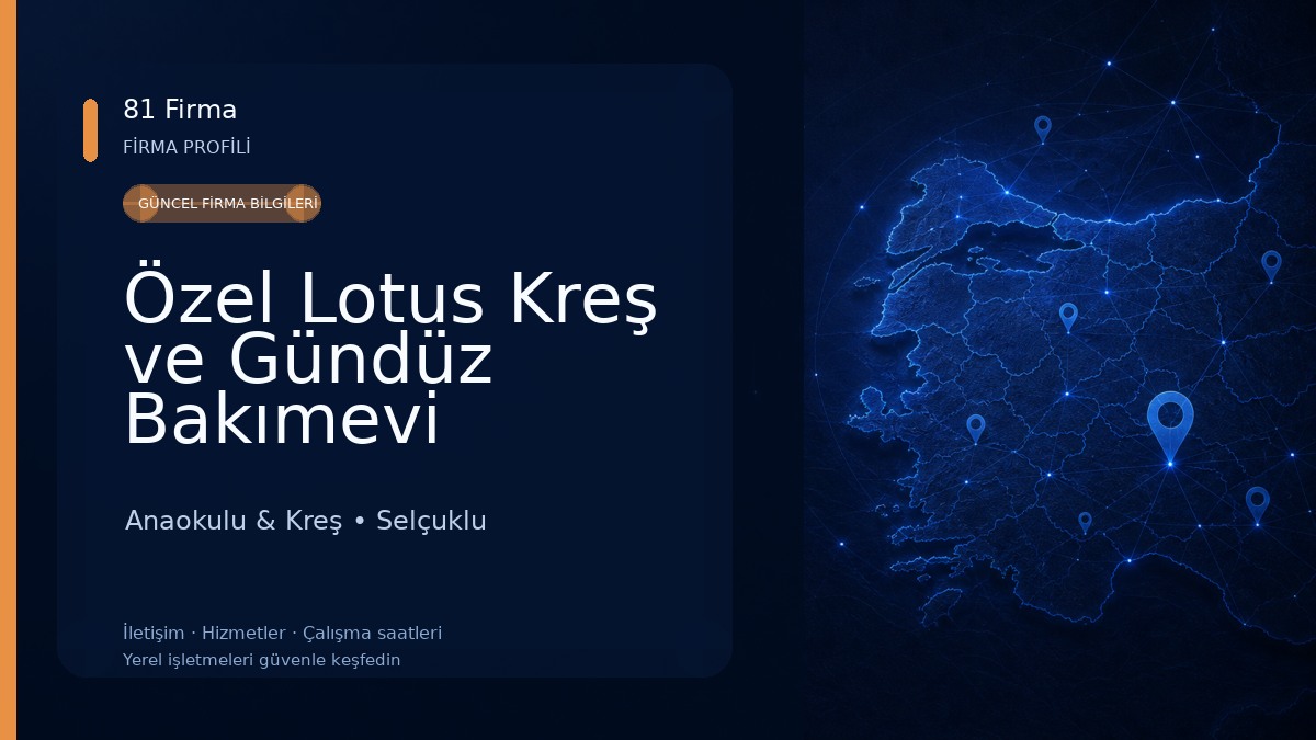 Özel Lotus Kreş ve Gündüz Bakımevi Anaokulu & Kreş