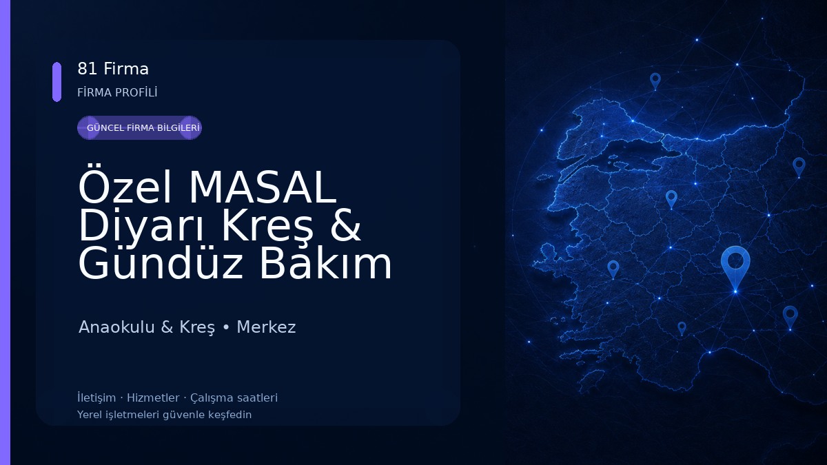 Özel MASAL Diyarı Kreş & Gündüz Bakım Evi Anaokulu & Kreş