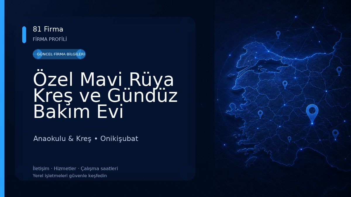 Özel Mavi Rüya Kreş ve Gündüz Bakım Evi Anaokulu & Kreş