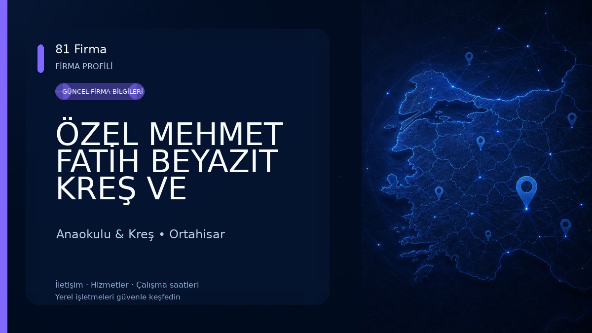 ÖZEL MEHMET FATİH BEYAZIT KREŞ VE GÜNDÜZ BAKIMEVİ Anaokulu & Kreş
