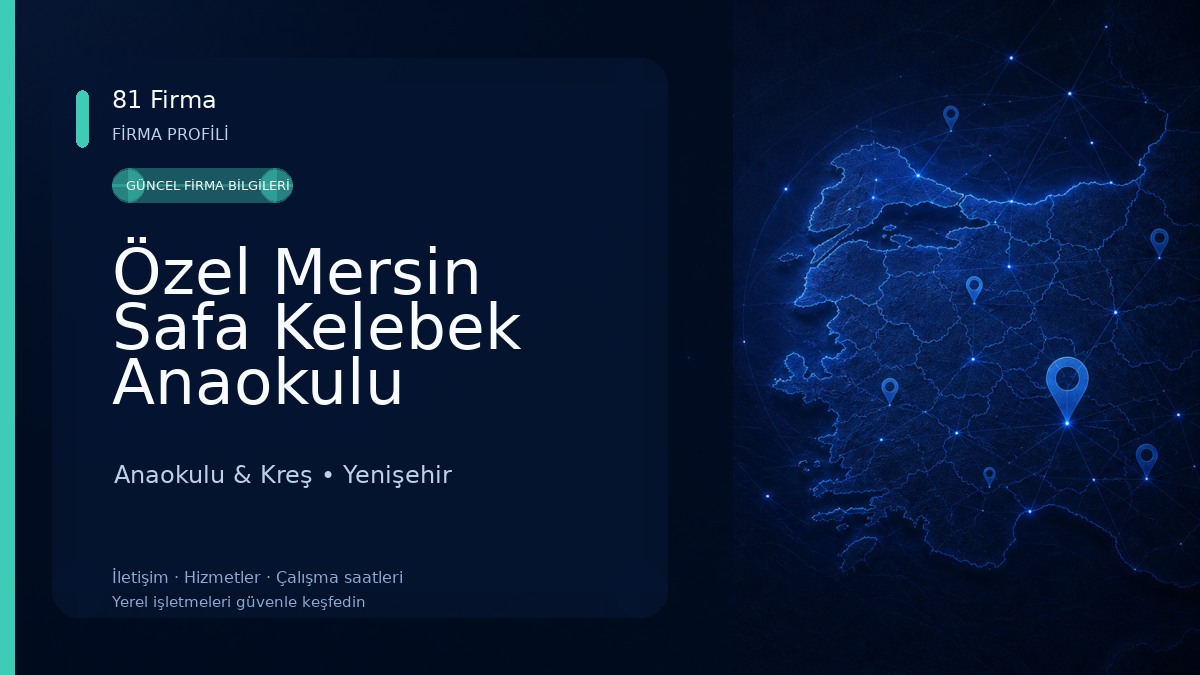 Özel Mersin Safa Kelebek Anaokulu Anaokulu & Kreş
