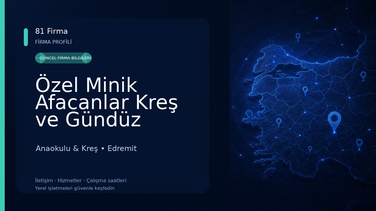 Özel Minik Afacanlar Kreş ve Gündüz Bakımevi Anaokulu & Kreş