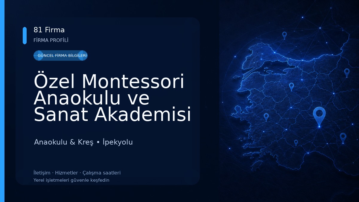 Özel Montessori Anaokulu ve Sanat Akademisi