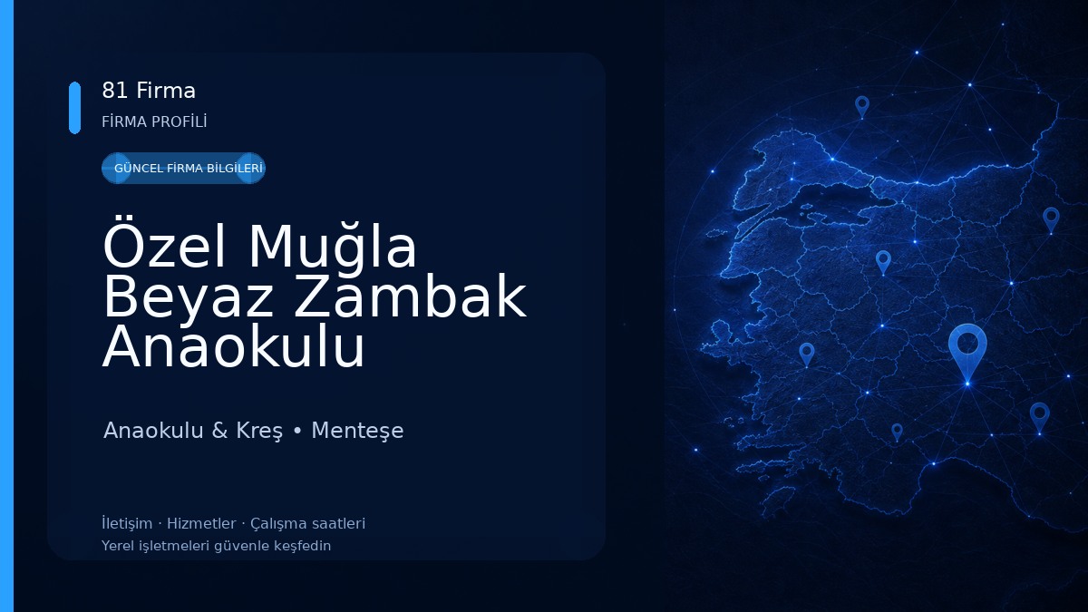 Özel Muğla Beyaz Zambak Anaokulu Anaokulu & Kreş