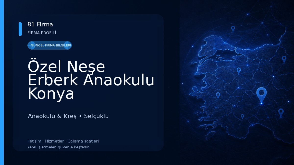Özel Neşe Erberk Anaokulu Konya Anaokulu & Kreş