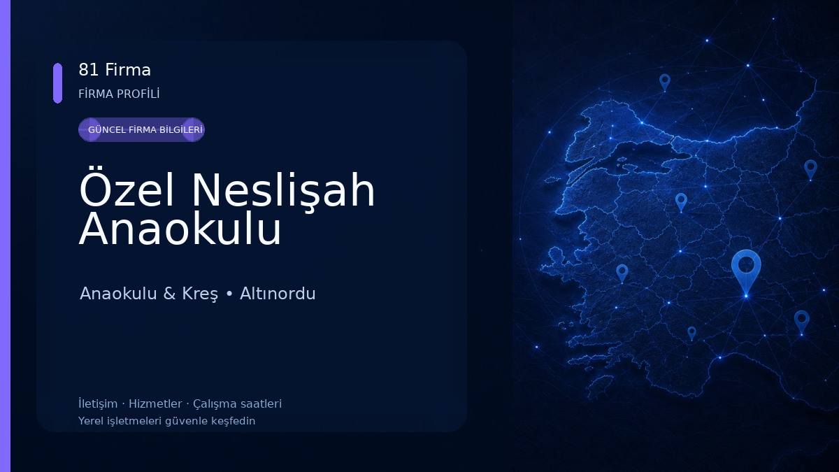 Özel Neslişah Anaokulu