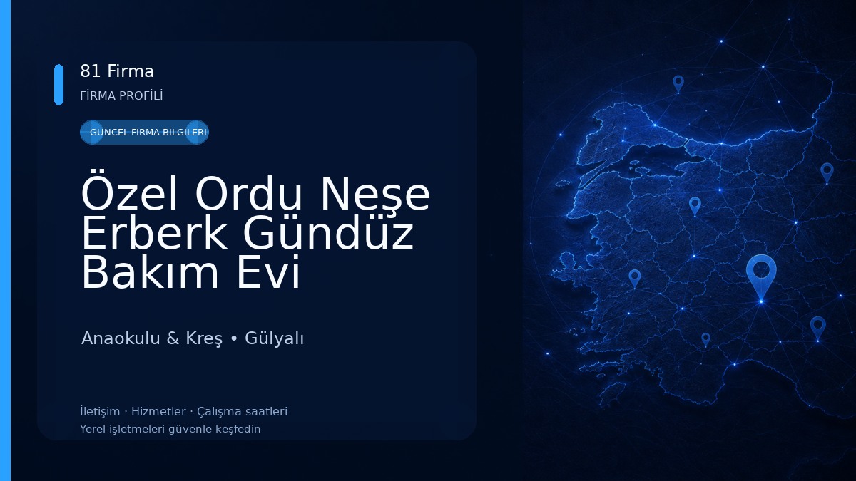 Özel Ordu Neşe Erberk Gündüz Bakım Evi