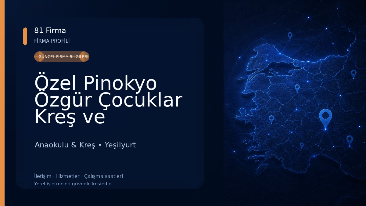 Özel Pinokyo Özgür Çocuklar Kreş ve Anaokulu