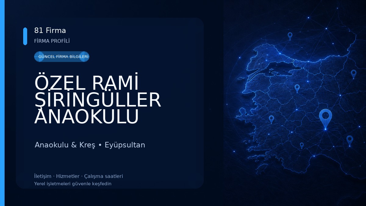 ÖZEL RAMİ ŞİRİNGÜLLER ANAOKULU Anaokulu & Kreş