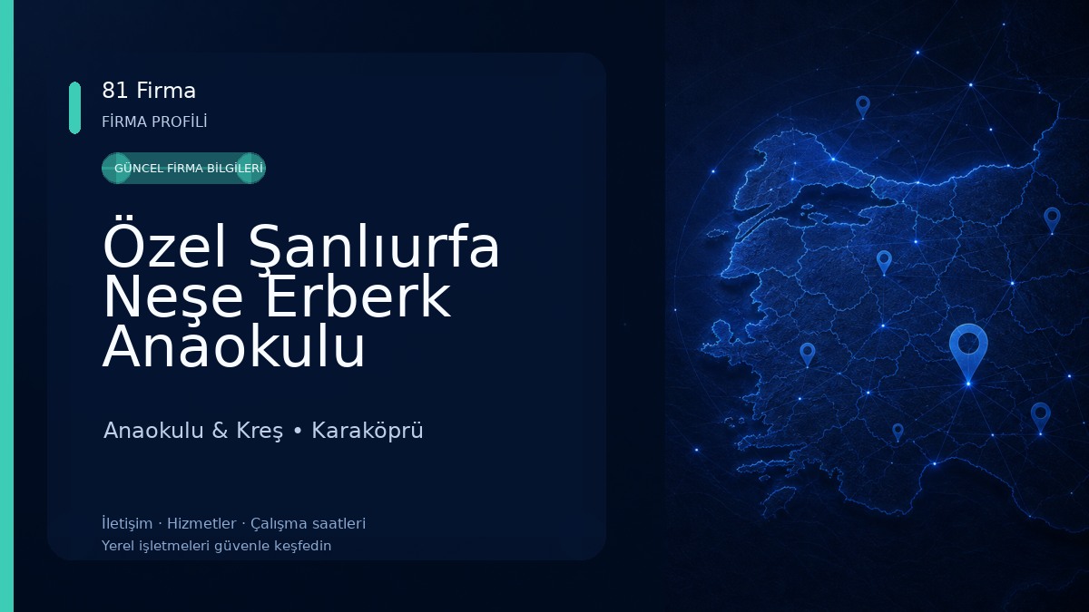 Özel Şanlıurfa Neşe Erberk Anaokulu Anaokulu & Kreş
