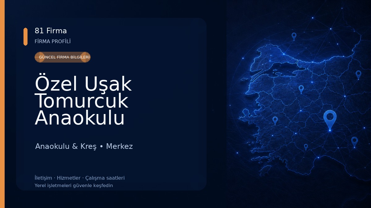 Özel Uşak Tomurcuk Anaokulu Anaokulu & Kreş