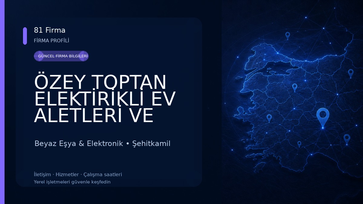 ÖZEY TOPTAN ELEKTİRİKLİ EV ALETLERİ VE BEYAZ EŞYA Beyaz Eşya & Elektronik