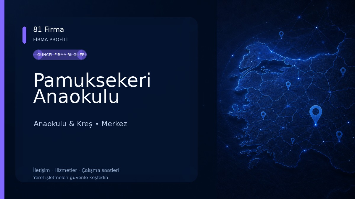 Pamuksekeri Anaokulu Anaokulu & Kreş