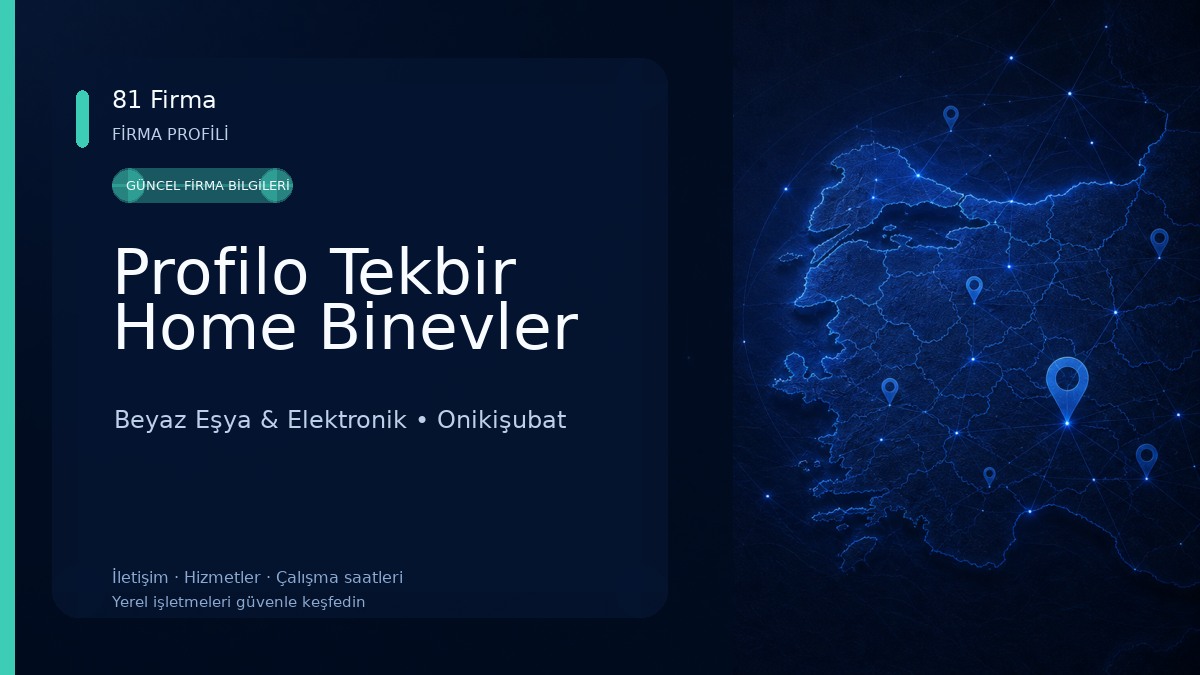 Profilo Tekbir Home Binevler Beyaz Eşya & Elektronik