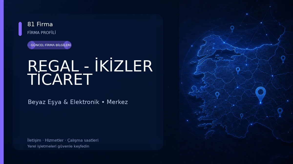REGAL - İKİZLER TİCARET Beyaz Eşya & Elektronik