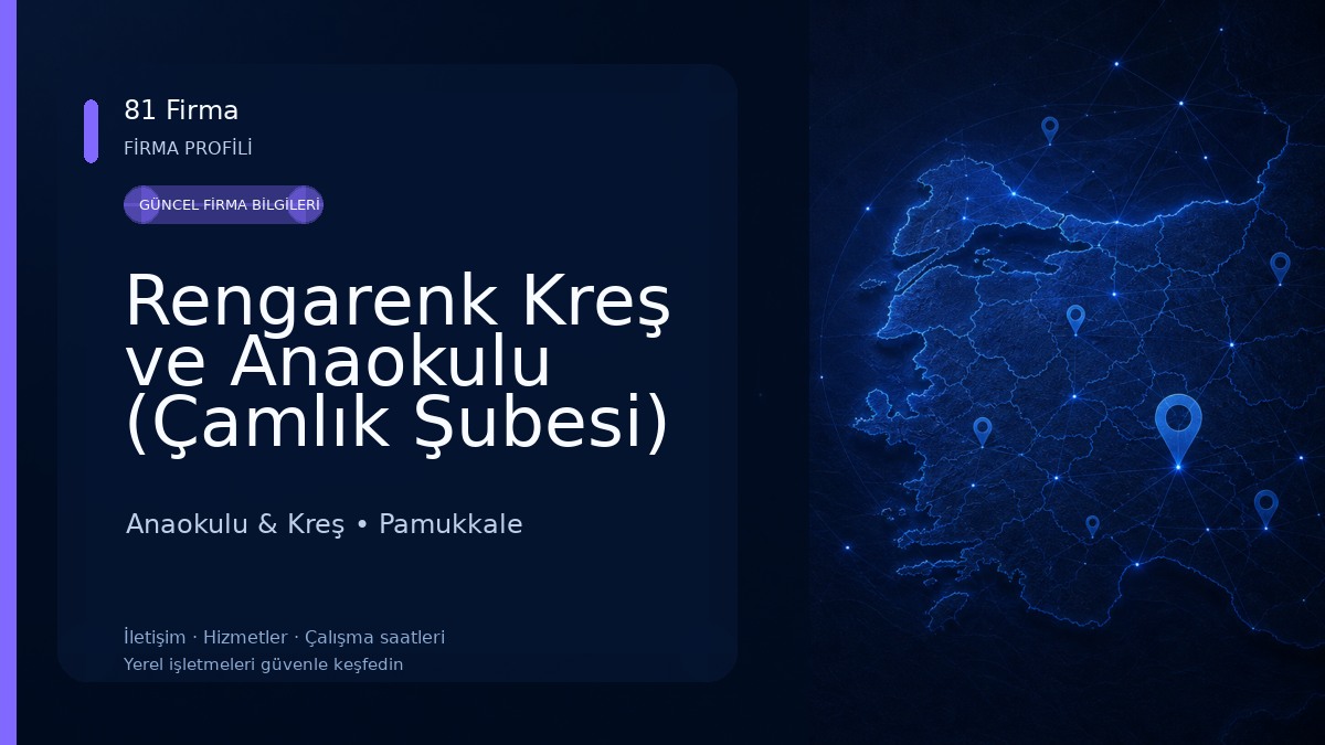 Rengarenk Kreş ve Anaokulu (Çamlık Şubesi) Anaokulu & Kreş