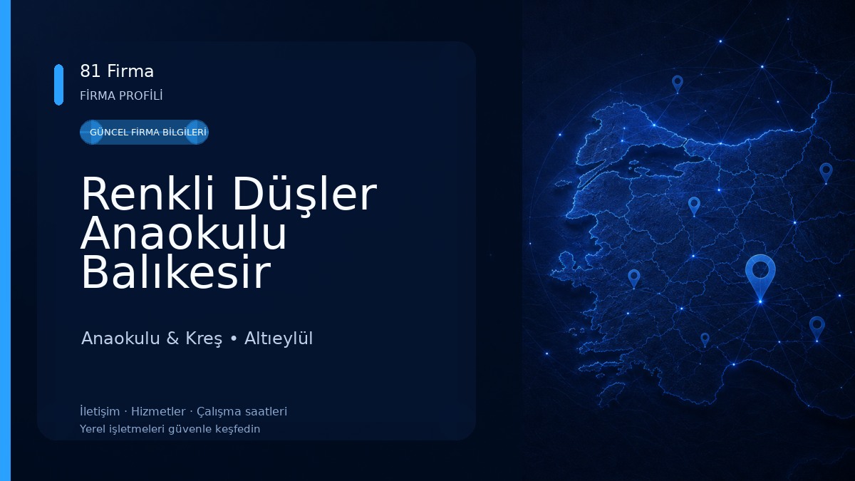 Renkli Düşler Anaokulu Balıkesir Anaokulu & Kreş