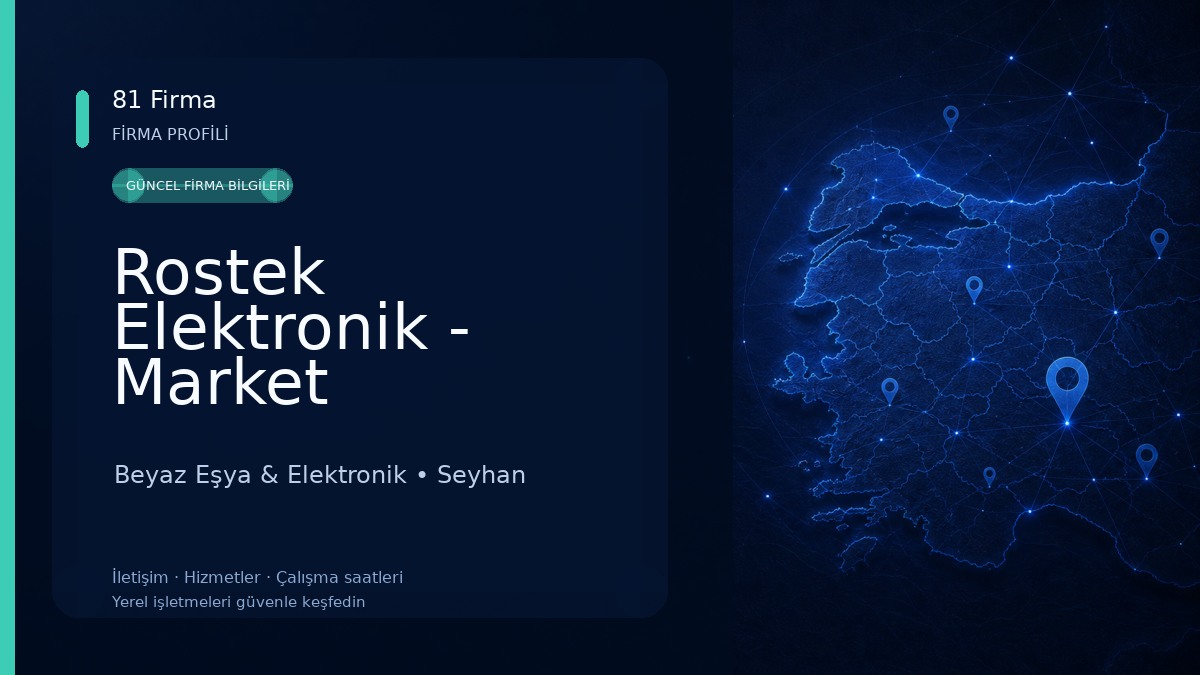 Rostek Elektronik - Market Beyaz Eşya & Elektronik