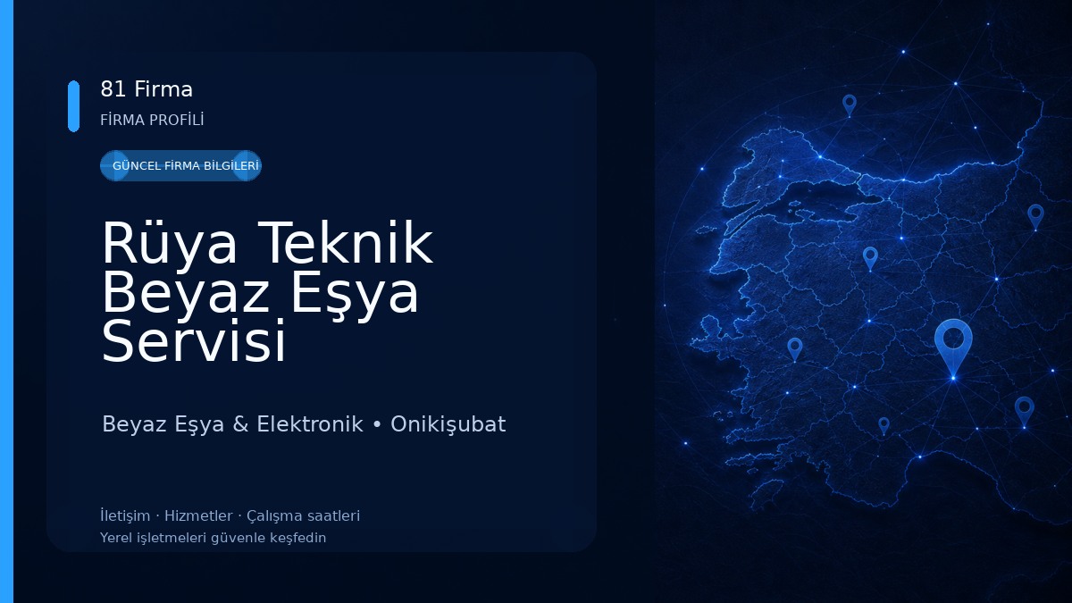 Rüya Teknik Beyaz Eşya Servisi