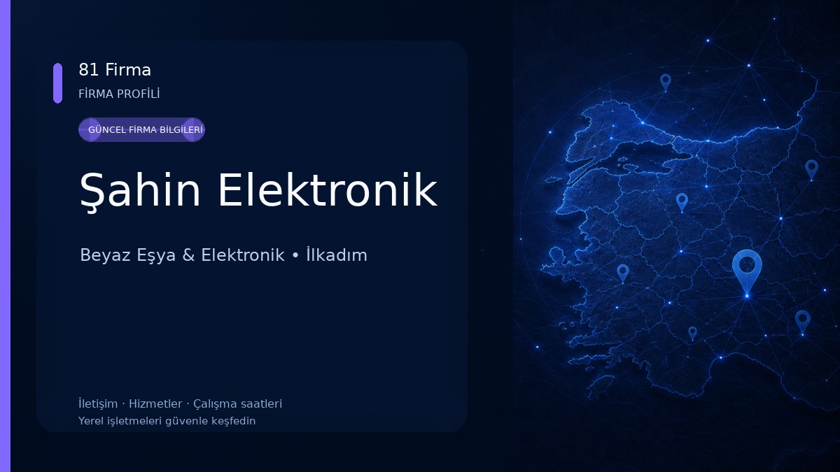 Şahin Elektronik Beyaz Eşya & Elektronik