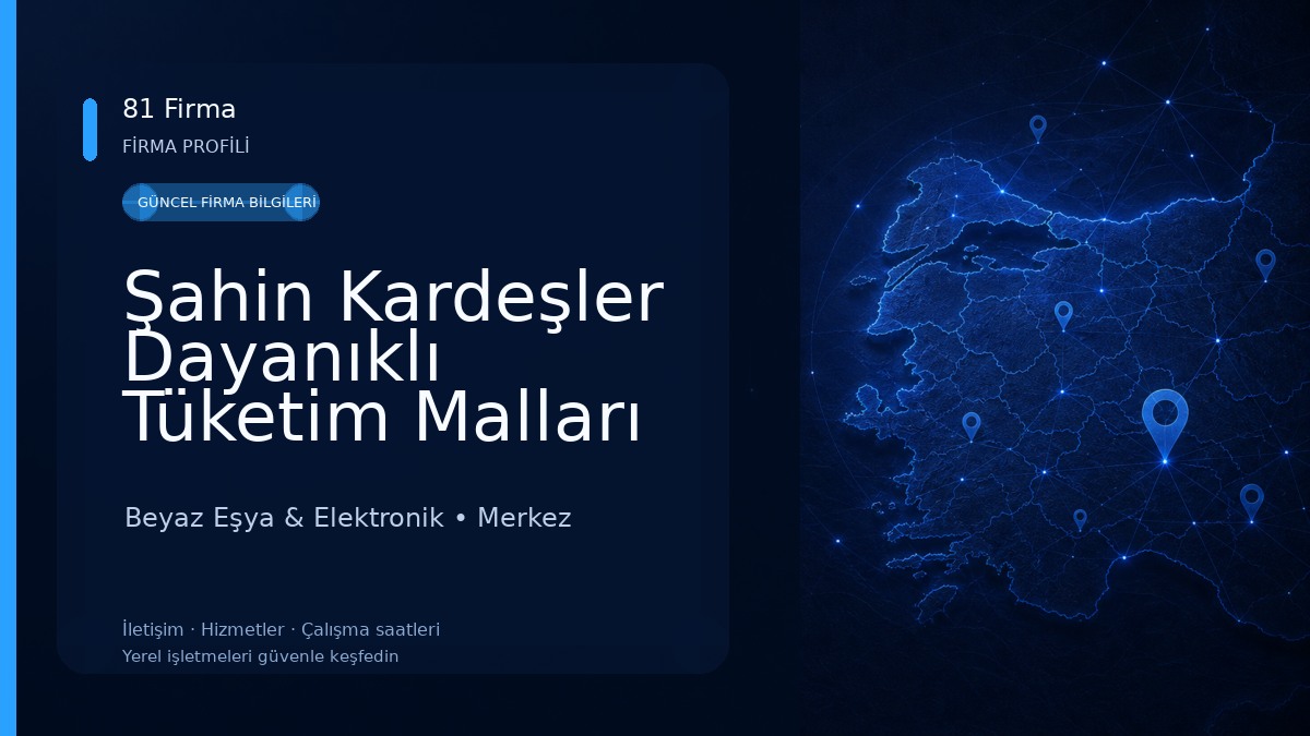 Şahin Kardeşler Dayanıklı Tüketim Malları Halı - Mobilya