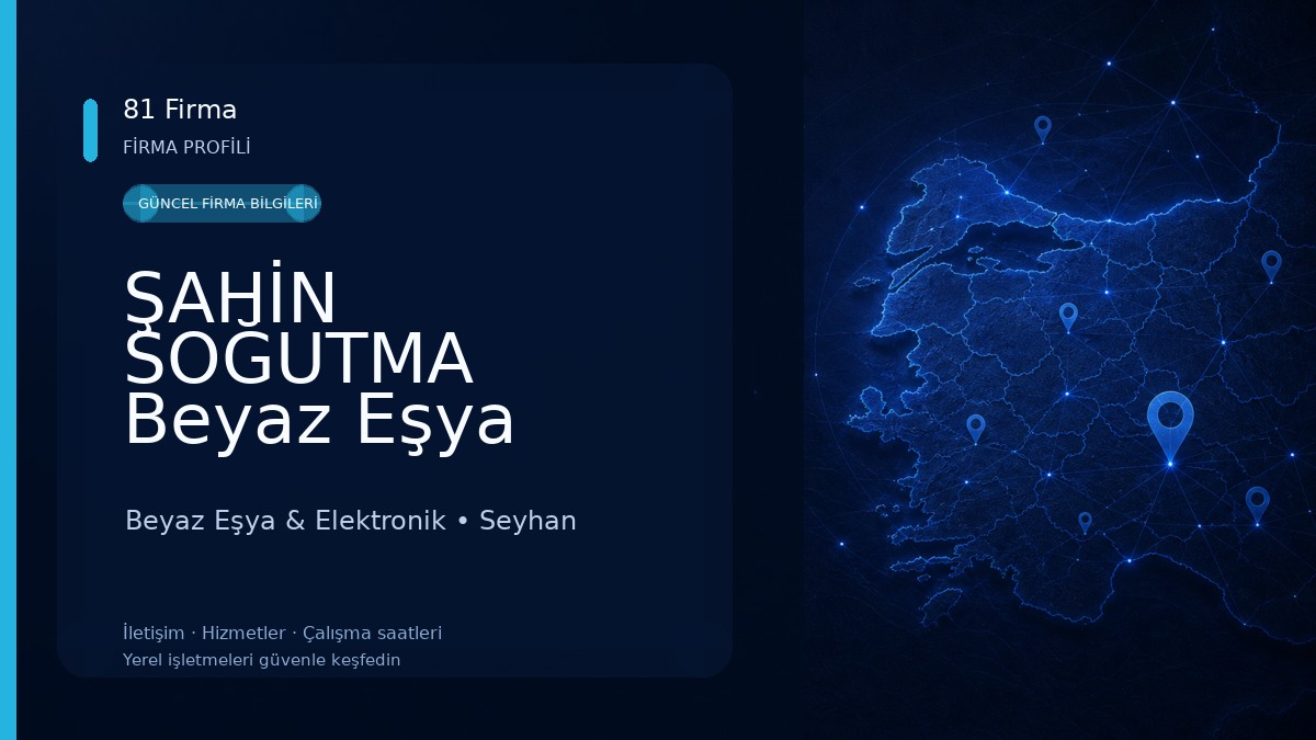 ŞAHİN SOĞUTMA Beyaz Eşya Yedek Parçaları Beyaz Eşya & Elektronik